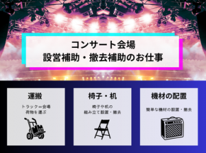 髪色自由ロックバンド設営・撤去＠GLION ARENA KOBE
